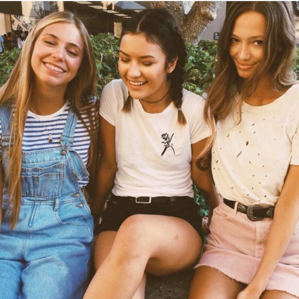 Brandy Melville Mason Dagger Rose Top